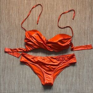 Blugirl Blumarine Orange Bikini Set